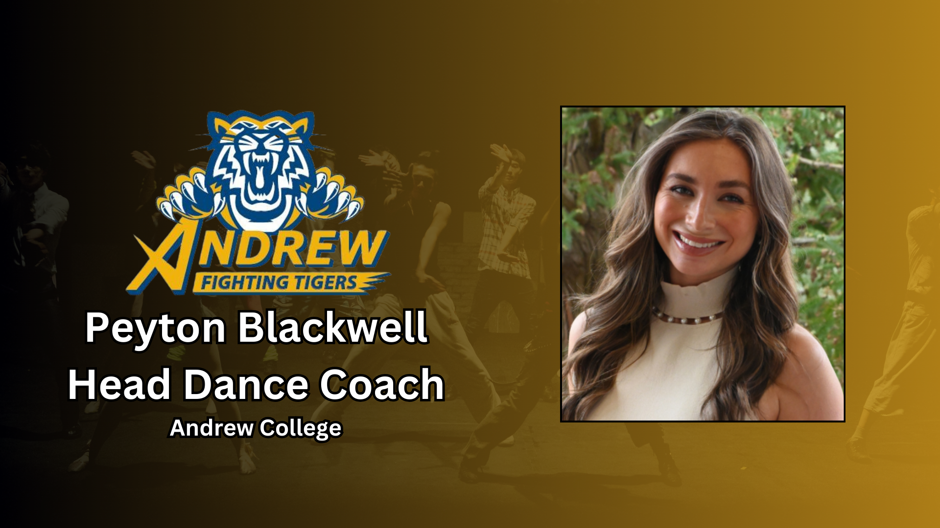 Peyton Blackwell Named Head Dance Coach