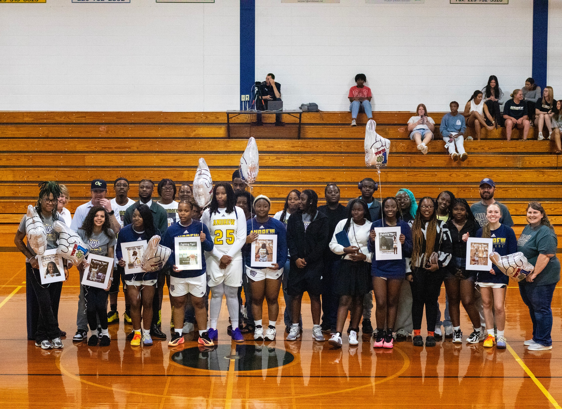 Andrew Celebrates Sophomore Night in Regular Season Finale