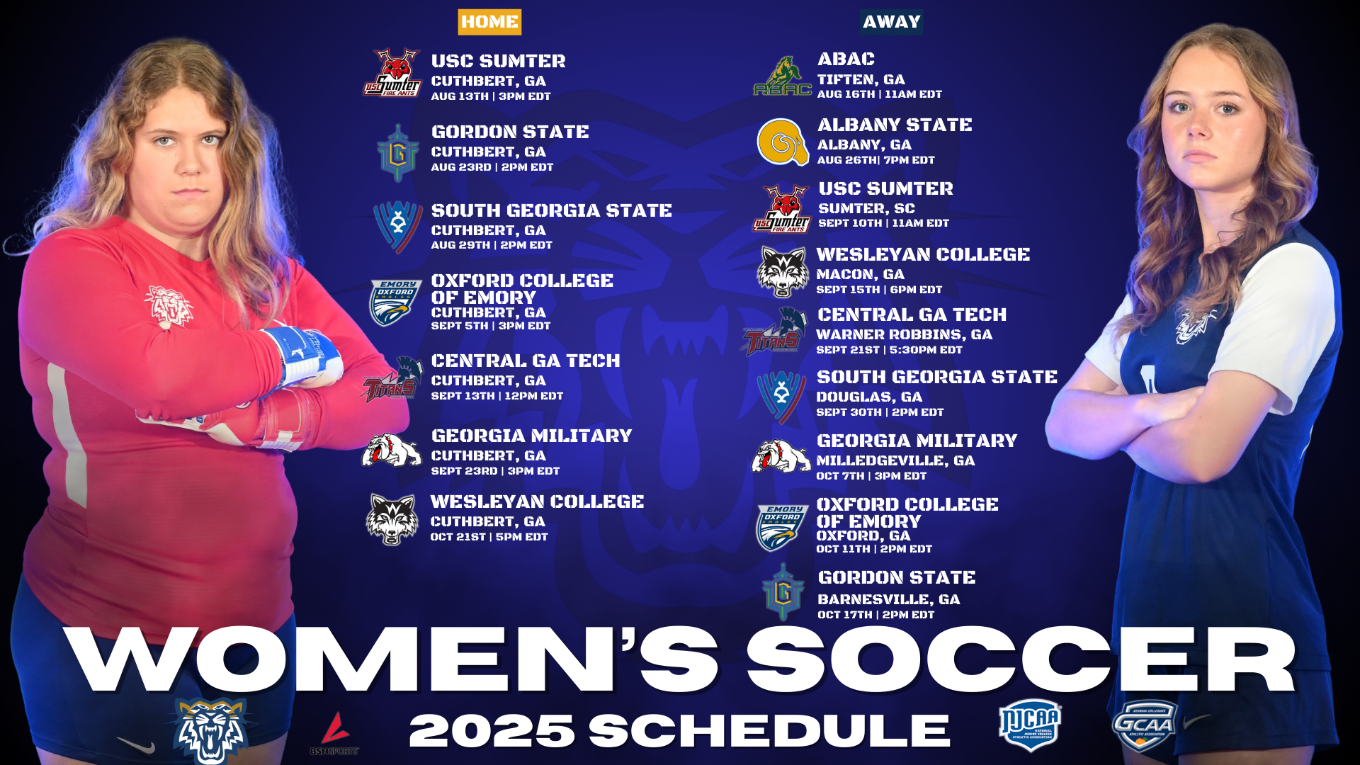Andrew College Women&rsquo;s Soccer Releases 2025 Schedule